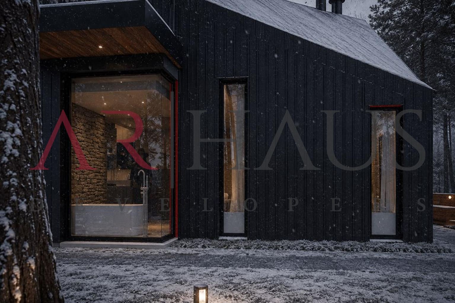 Casa Huepil, Detalle de fachada