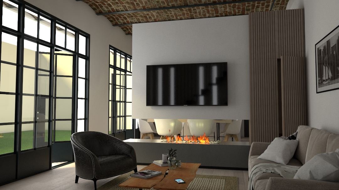 Azcuénaga · Casa I, Estar con hogar